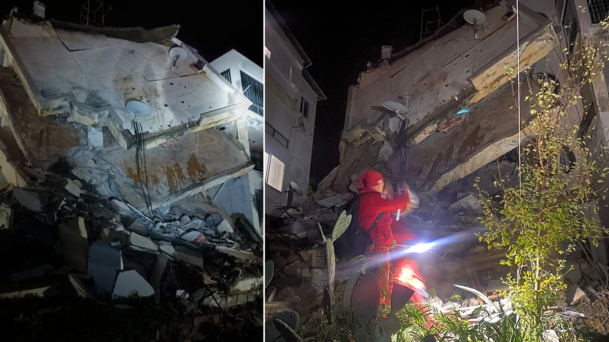 Alanya'da üç katlı bina çöktü