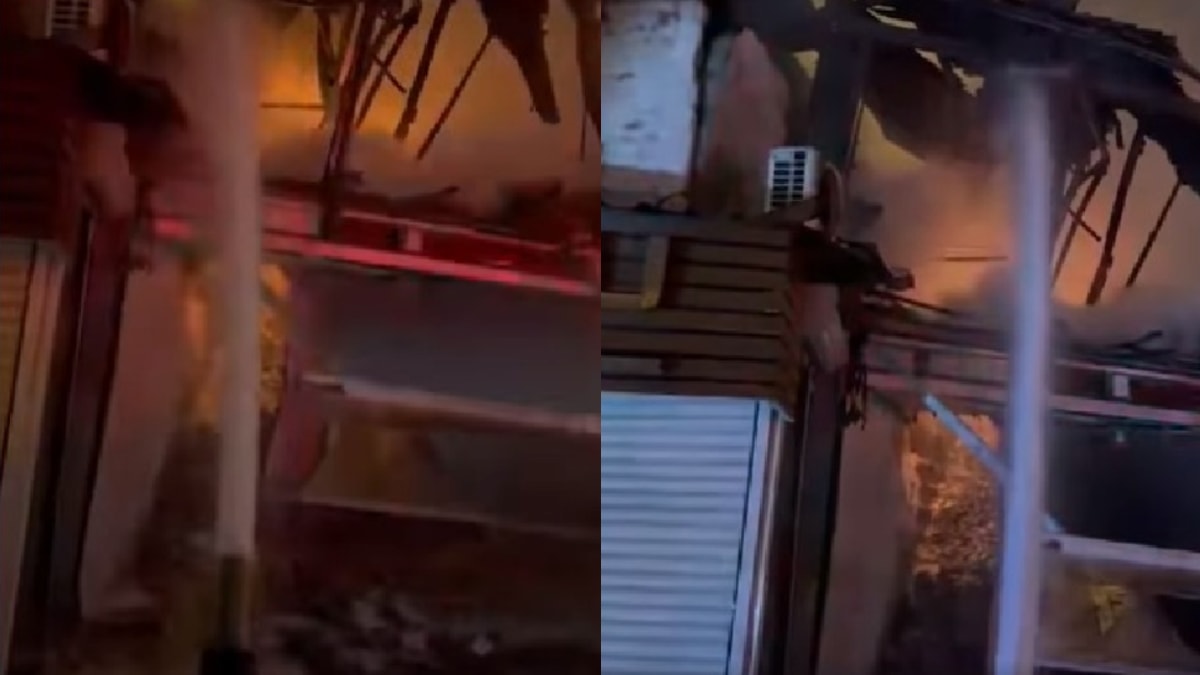 Tarihi Uzun Çarşı'da yangın: İş yeri kül oldu