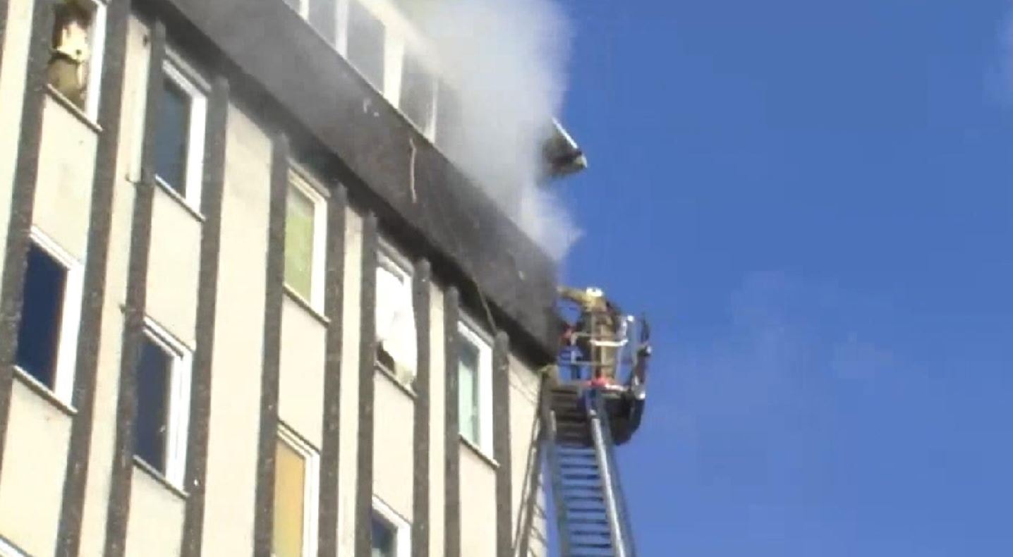 Hastanenin epilasyon odasında yangın