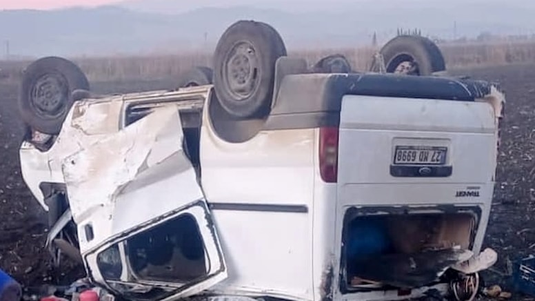 Kahramanmaraş'ta minibüs devrildi: 8 yaralı