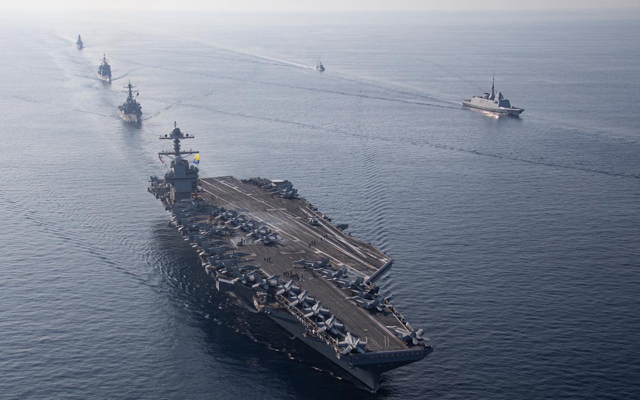 ABD'nin uçak gemisi Gerald Ford, Girit Adası’na geldi