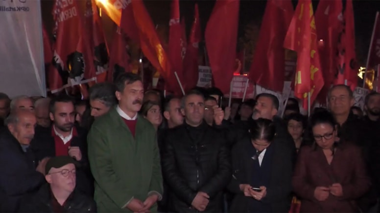 İstanbul'da Can Atalay eylemi