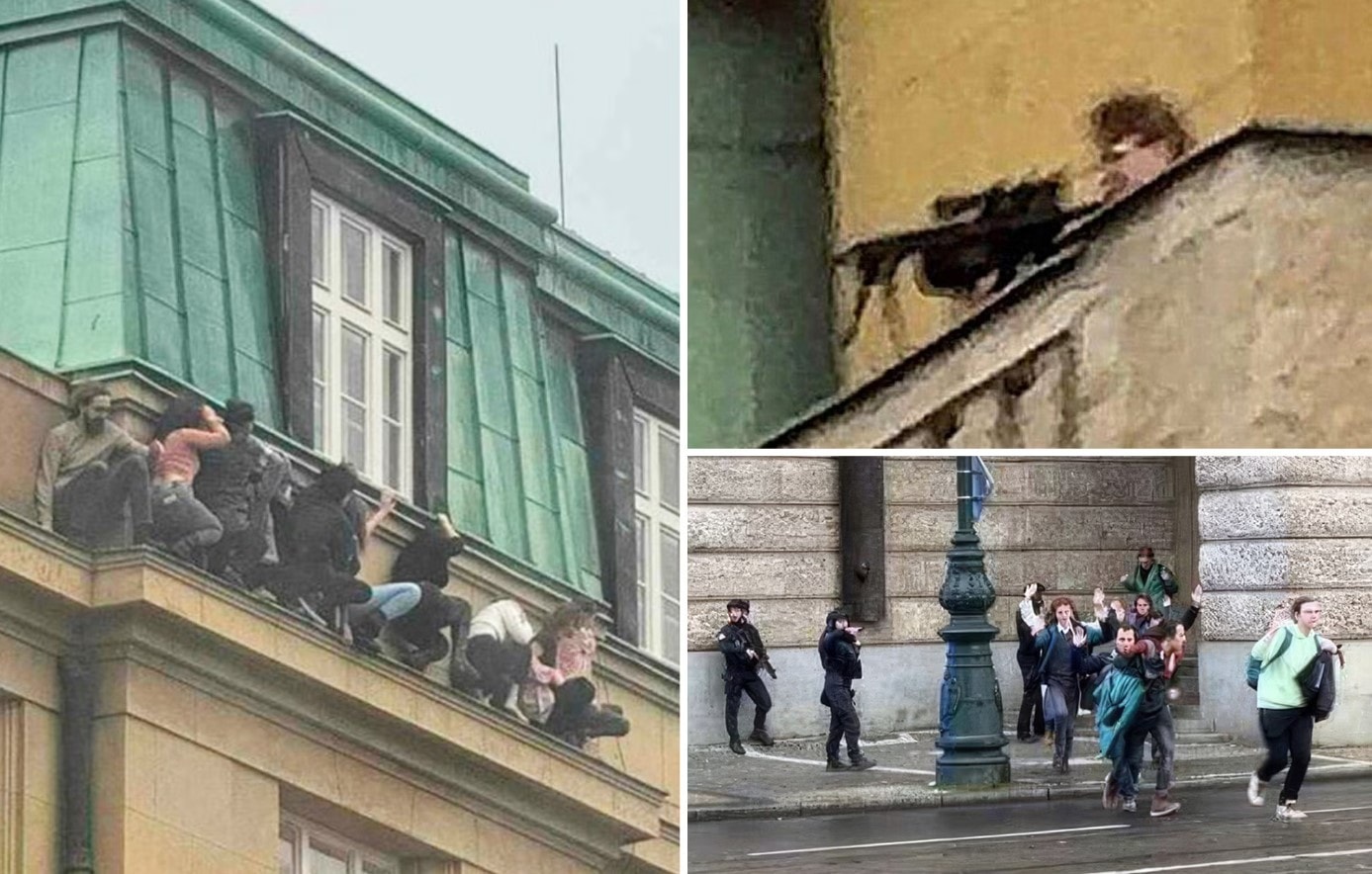 Prag saldırısına tanık olan Türk, dehşeti canlı yayında anlattı