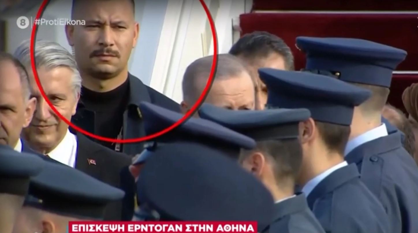 Cumhurbaşkanı Erdoğan'ın koruması Yunanistan'da gündem oldu