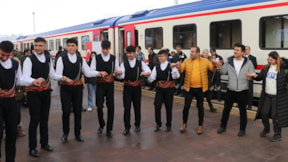 Doğu Ekspresi, Erzincan'da törenle karşılandı
