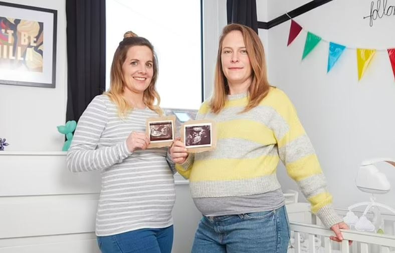 Türünün ilk örneği: Eşcinsel çift birbirlerinin çocuklarına hamile kaldı