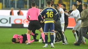 Ankaragücü Rizespor maçının ardından hakem Halil Umut Meler'e saldırı