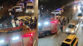 Kadıköy'de makas atan otomobilin neden olduğu kaza anı kamerada