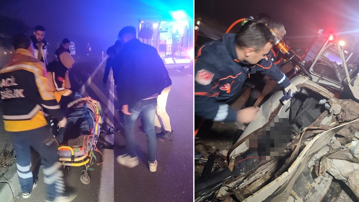 Isparta'da feci kaza: 2 ölü, 2 yaralı