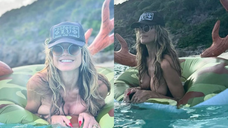 Heidi Klum'un tatil pozlarına beğeni yağdı