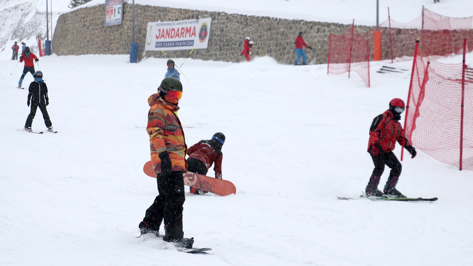 Palandöken'de hafta sonu yoğunluğu