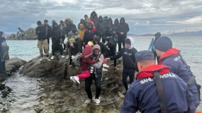 Bodrum'da 38 göçmen mahsur kaldı