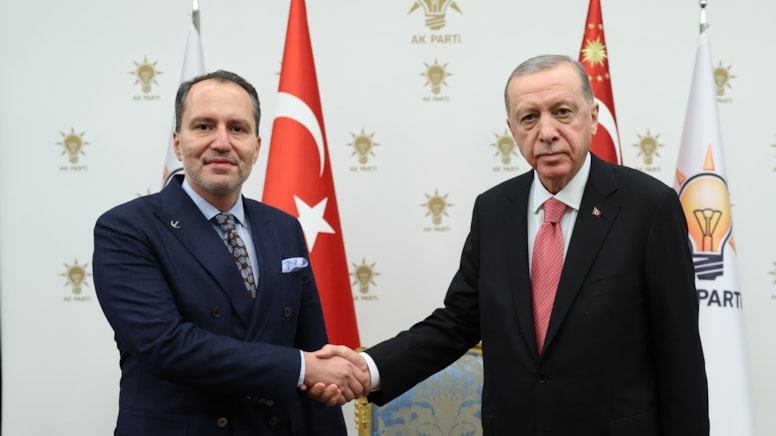 Erdoğan’la görüşen Erbakan’dan ittifak sorusuna yanıt