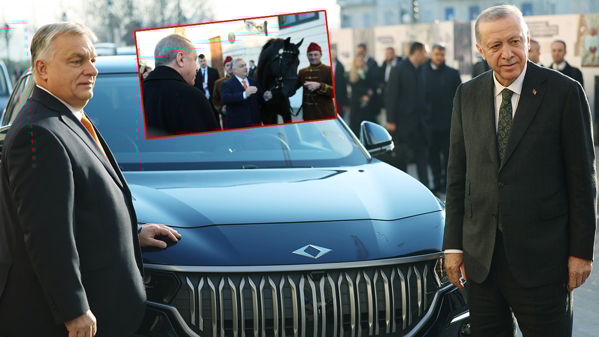 Erdoğan'dan TOGG, Orban'dan at