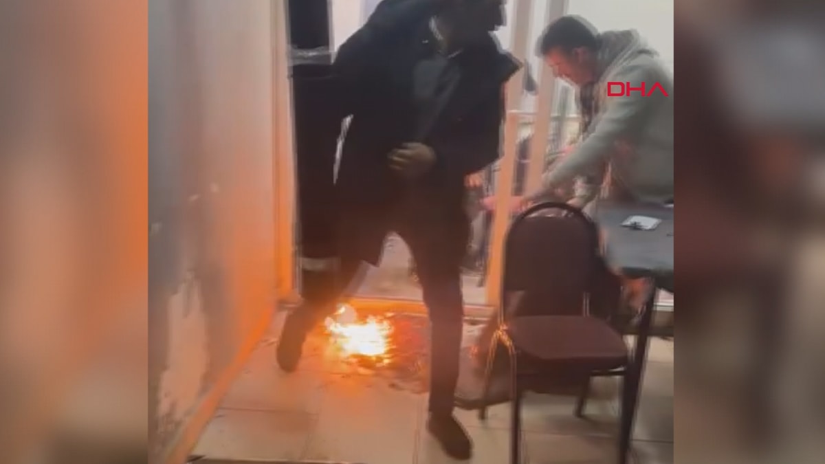 Polis baskınında uyuşturucuyu sobaya atıp, imha etmeye çalıştı