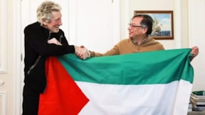 Efsane müzisyen Roger Waters Filistin bayrağı açtı