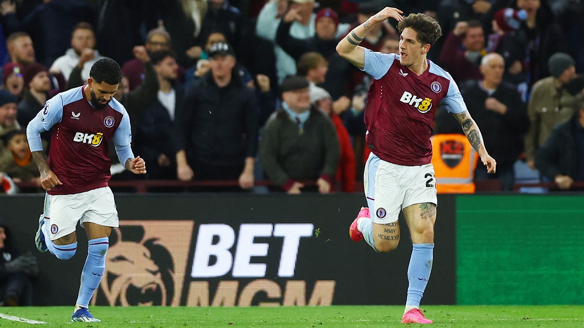 Nicolo Zaniolo, Aston Villa için ilk golünü 90+7'de attı