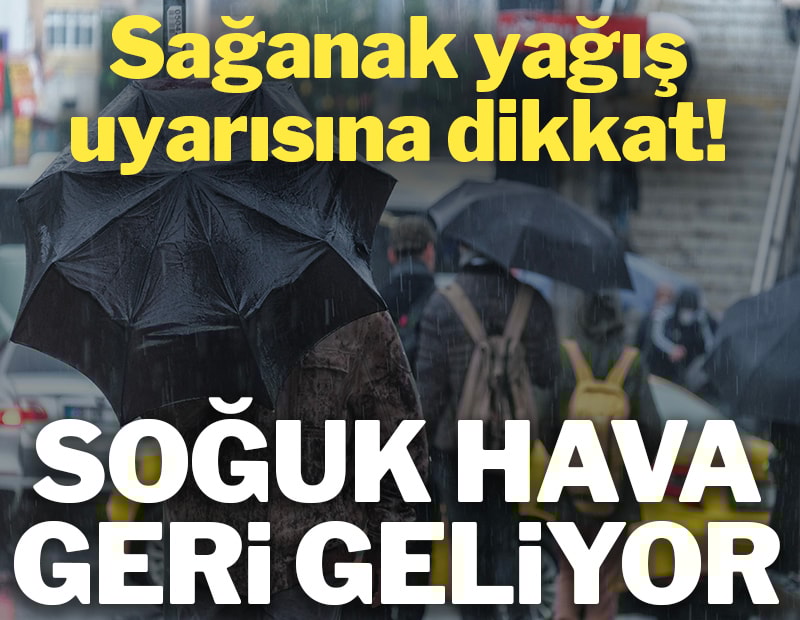 Sağanak uyarısı! Soğuk hava hafta sonu geri dönüyor...