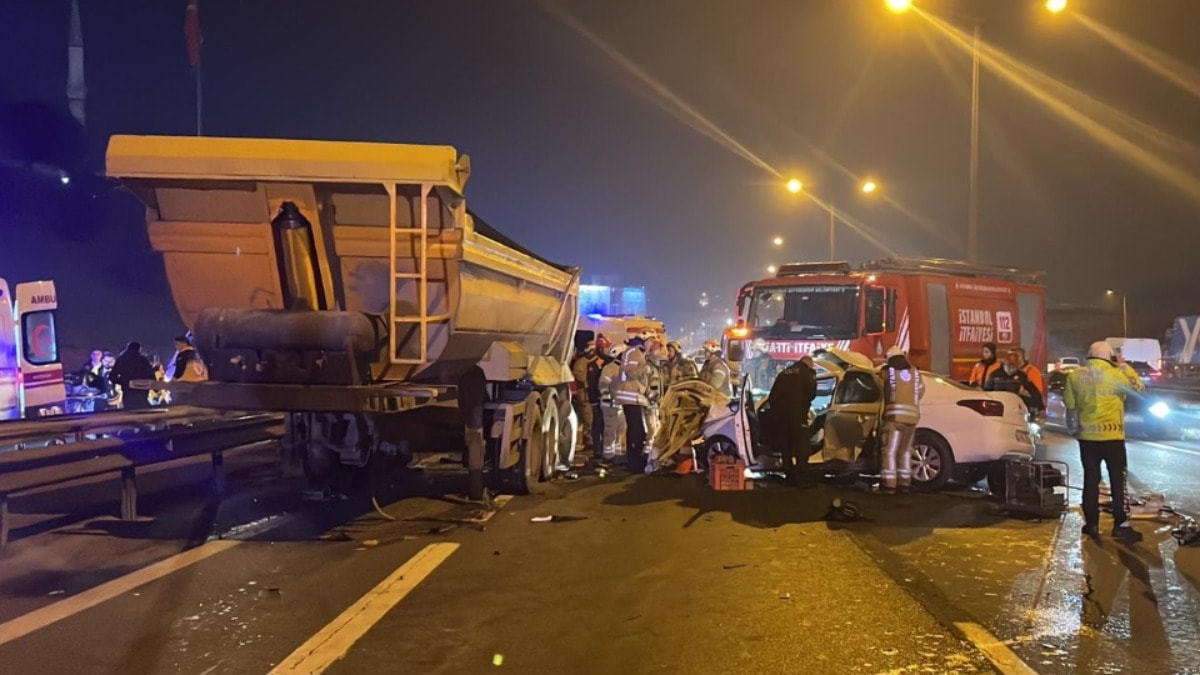 İstanbul'da feci kaza: 1 kişi öldü