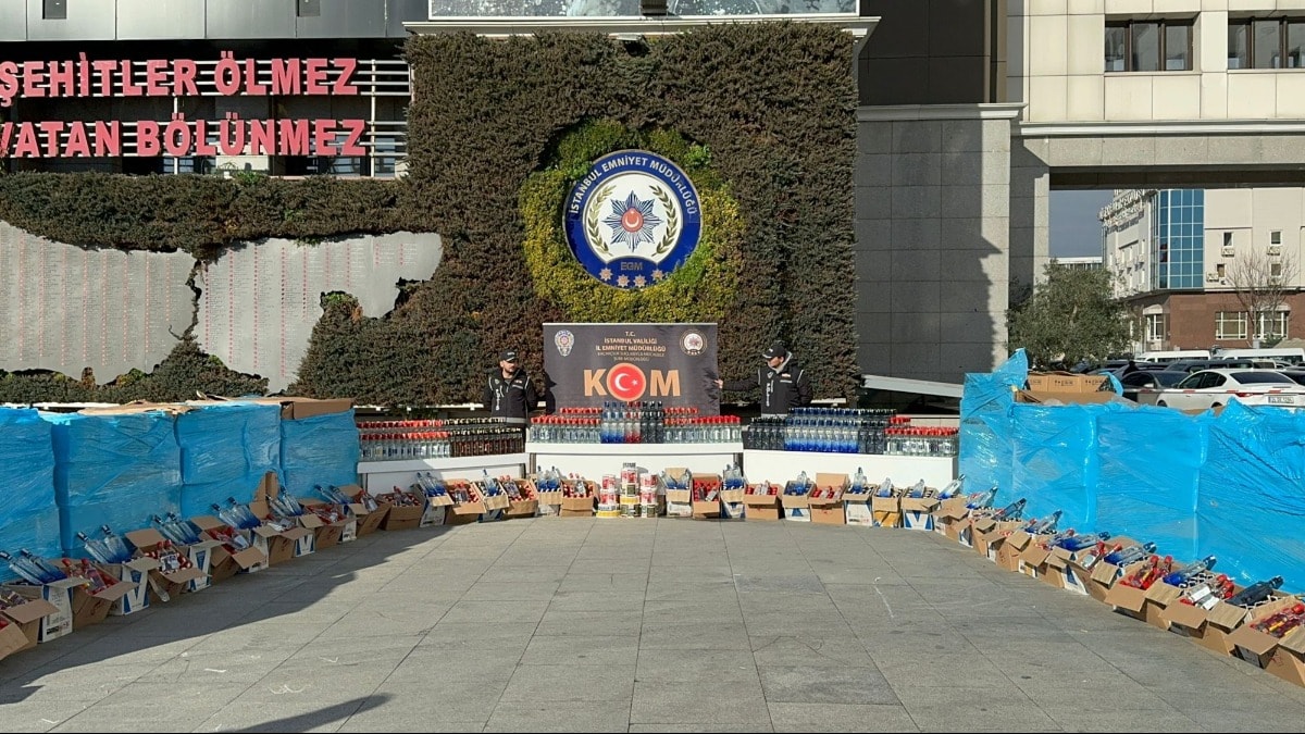 İstanbul'un iki ilçesinde 'sahte içki' operasyonu