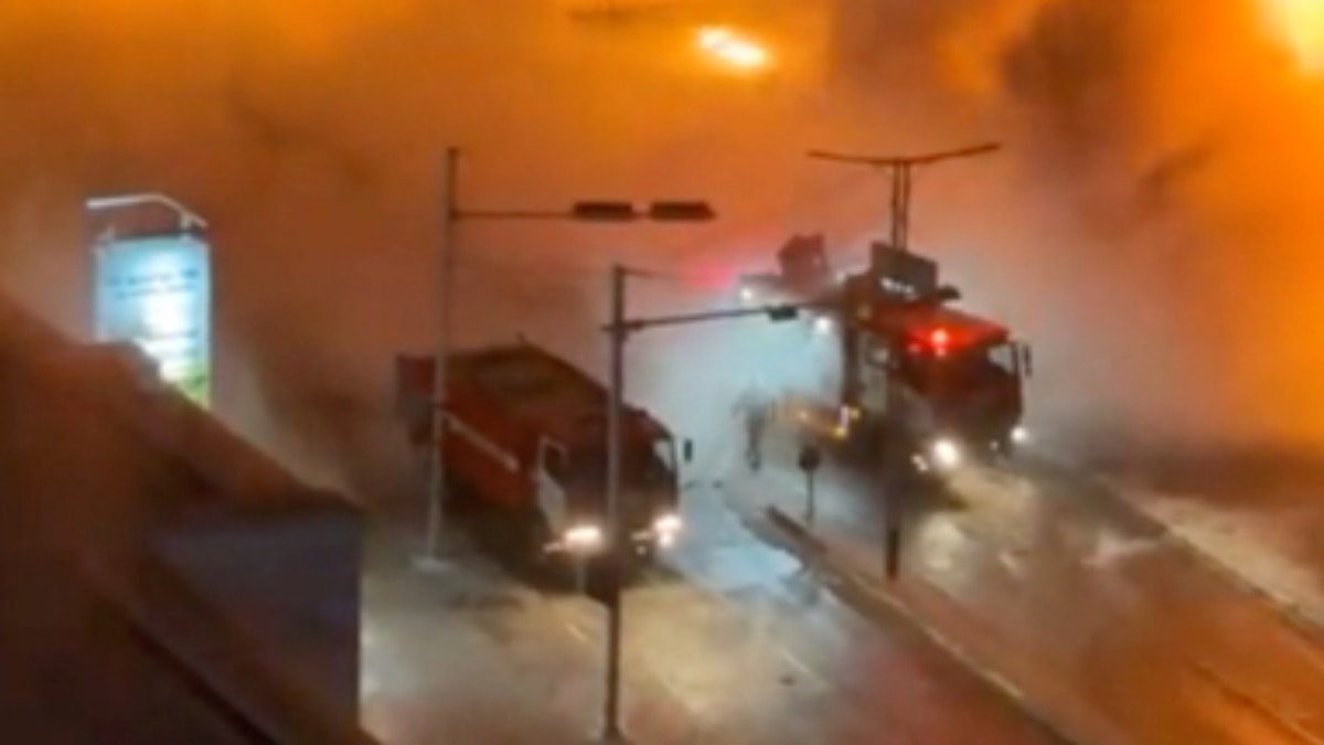 Gaz yüklü tanker bomba gibi patladı