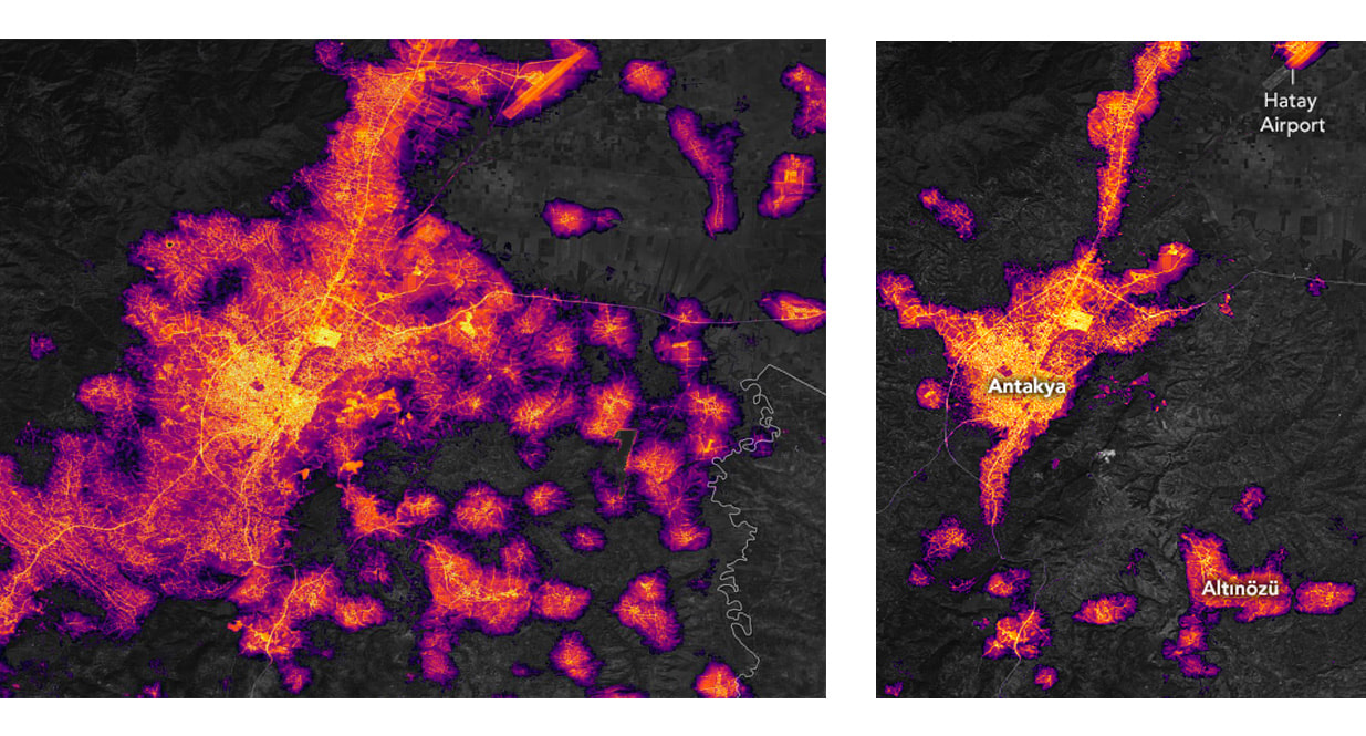 Sosyal medya bu görüntüyü konuşuyor... Depremden önce ve sonra...