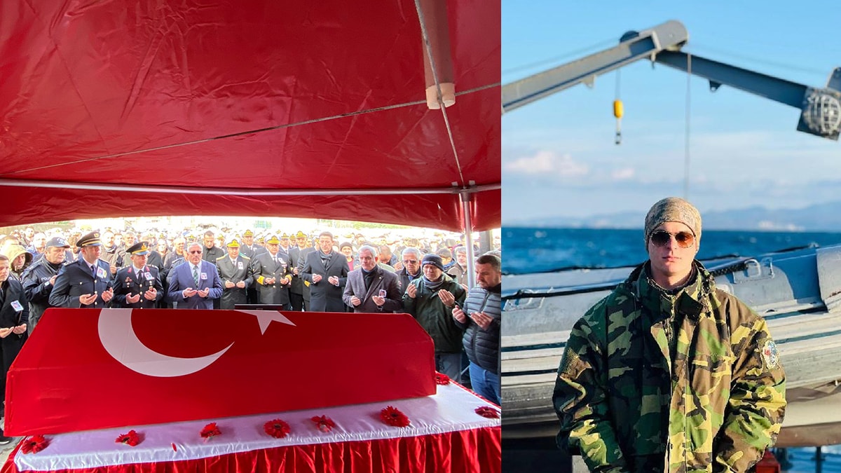 Tatbikatta rahatsızlanıp şehit olan astsubay Bahadır Canbulat'a veda