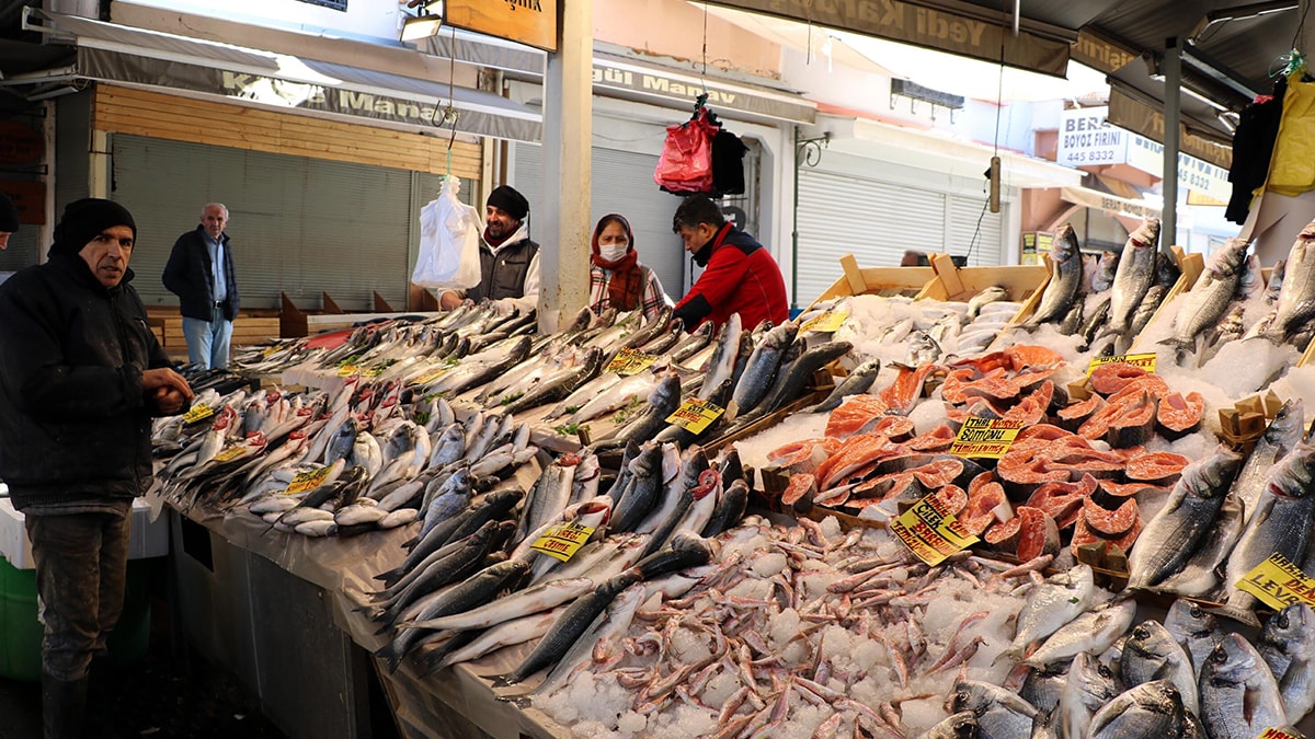 Fırtınayla balık bollaştı