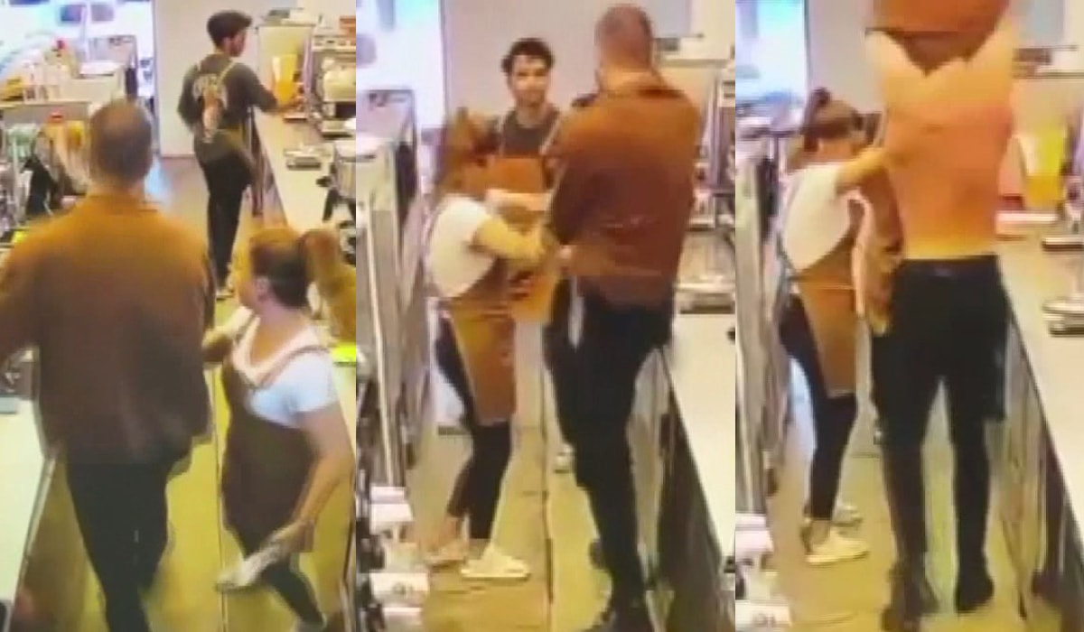 Kız arkadaşının kahve bardağına gülücük çizen baristayı dövdü