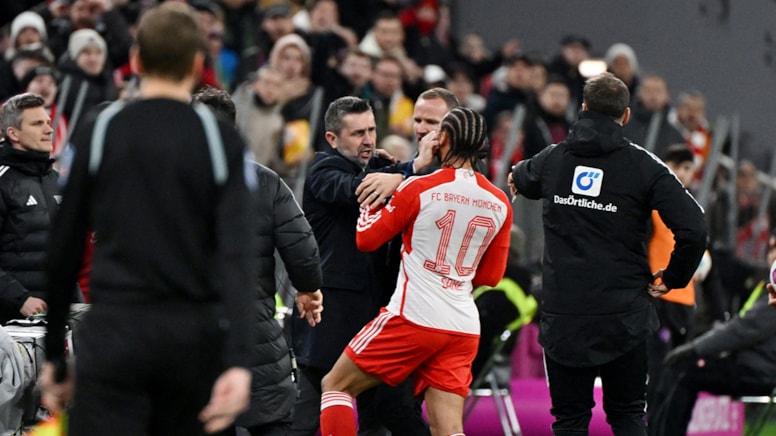 Bundesliga'da şok anlar: Union Berlin Teknik Direktörü Bjelica, Sane'yi tokatladı