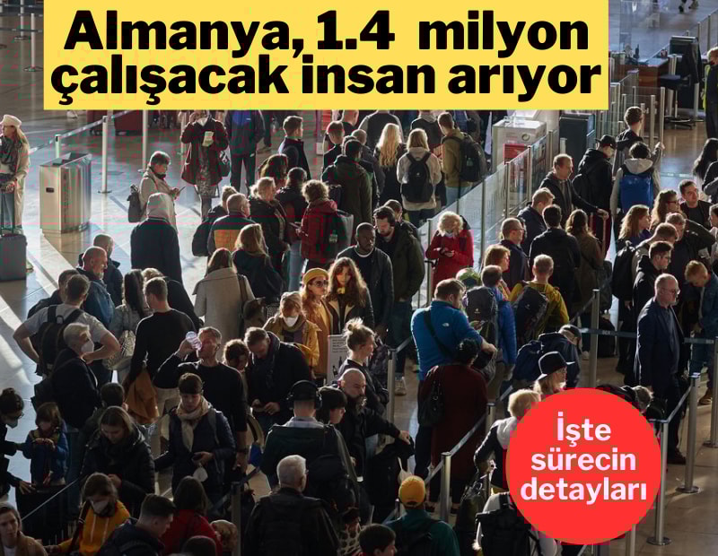 Almanya 1.4 milyon göçmen arıyor...