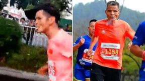 Çinli maraton koşucusu Chen Amca, sigara içerek bitirdiği yarışta diskalifiye edildi
