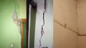 Deprem sonrası korkutan manzara: 28 evde çatlaklar tespit edildi