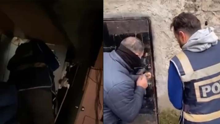 Firari zanlı, evinde kazdığı tünelde yakalandı