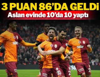 Galatasaray 3 puanı 86'da kaptı!