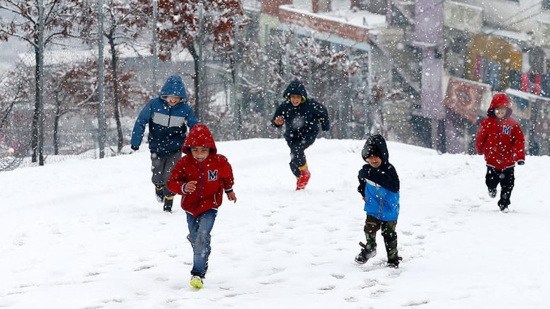 Van Bahçesaray'da okullara 1 günlük kar tatili