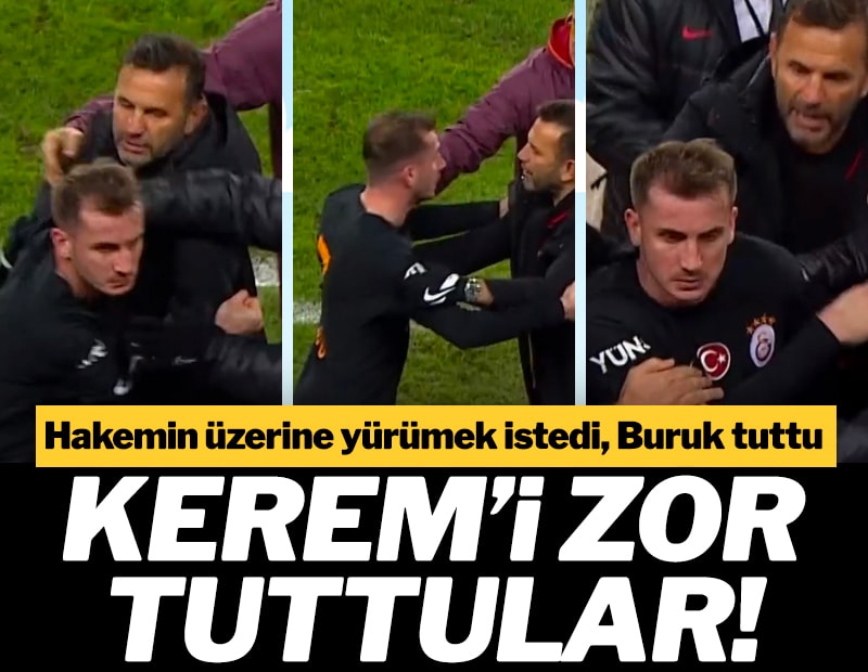 Kırmızı kart gördü, çılgına döndü