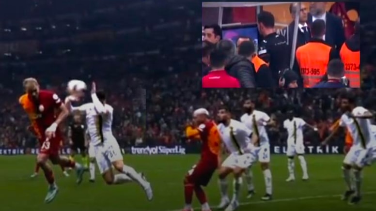 Galatasaray İstanbulspor maçına damga vuran pozisyon! Golü iptal etti, penaltı kararı verdi...