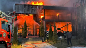 Kütahya'da porselen fabrikasında yangın