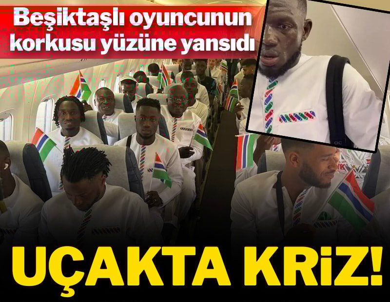Uçakta kriz! Beşiktaşlı oyuncunun korku dolu anları