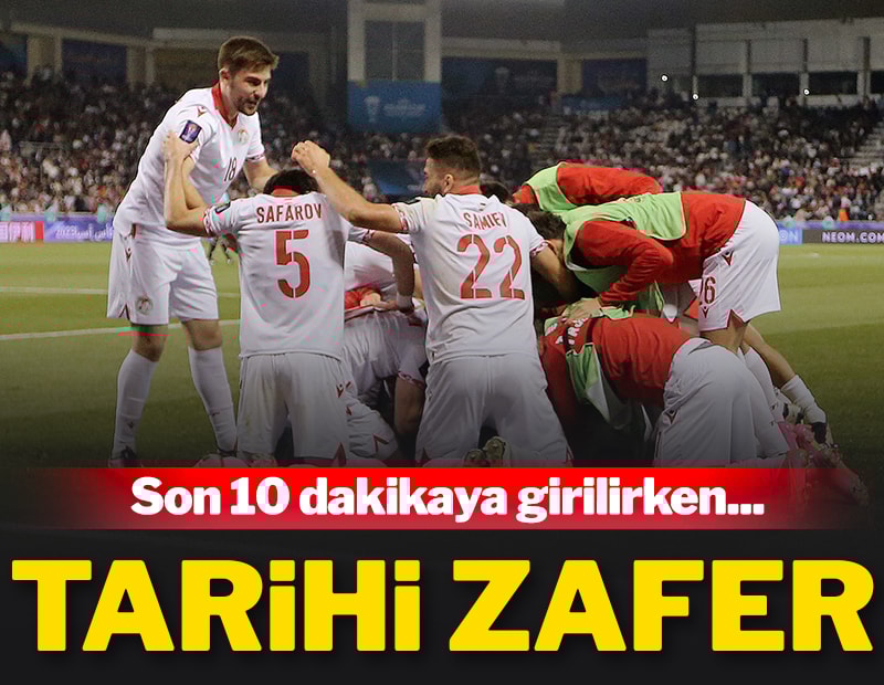 Tacikistan'dan Lübnan karşısında tarihi zafer