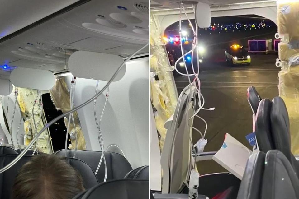 Havada kabus: Uçağın penceresi koptu