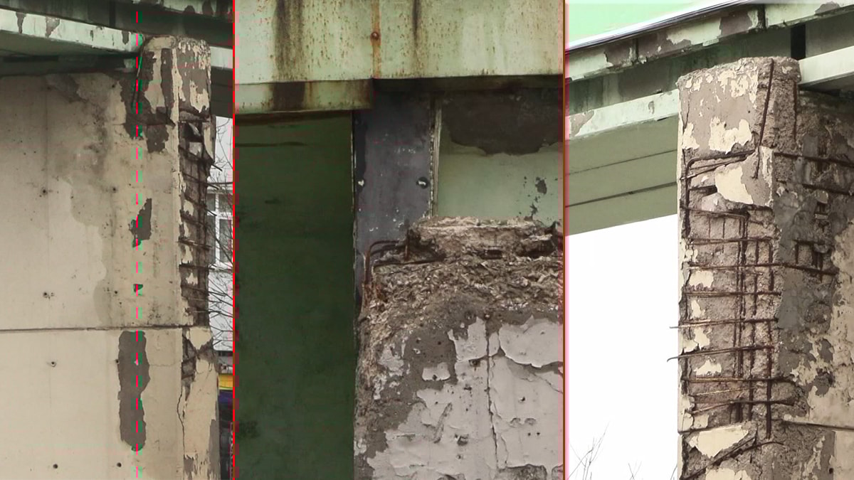 Kartal'da bakımsız üst geçit endişe yaratıyor