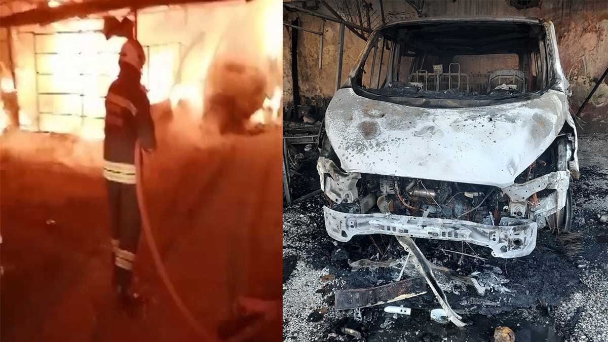 Akrabasının aracını kundaklayınca tutuklandı