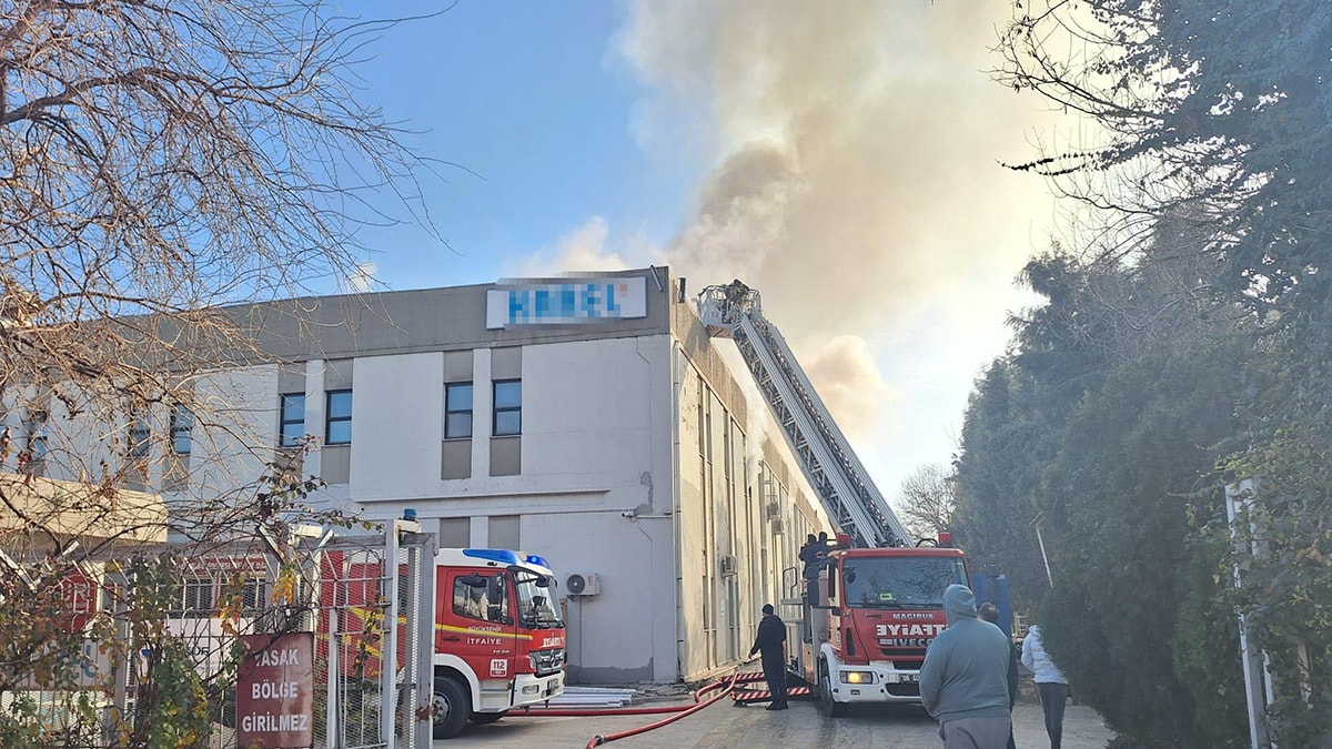 Ankara'da fabrikada yangın