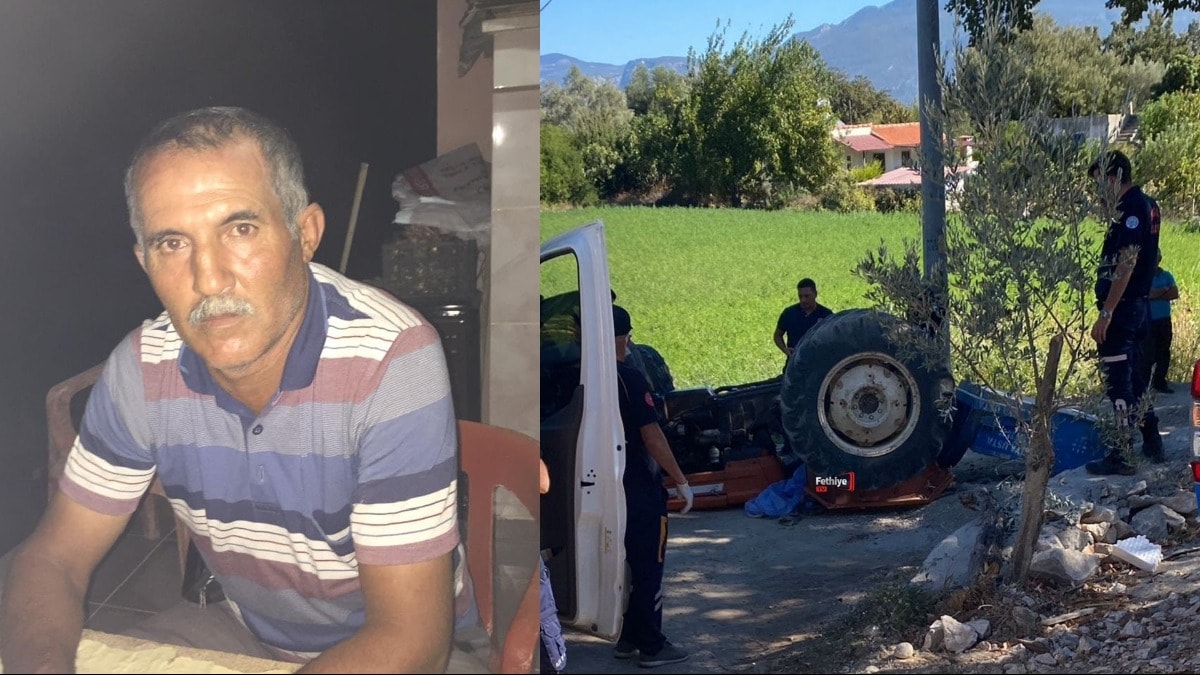 Devrilen traktörün altında kalan çiftçi yaşamını yitirdi