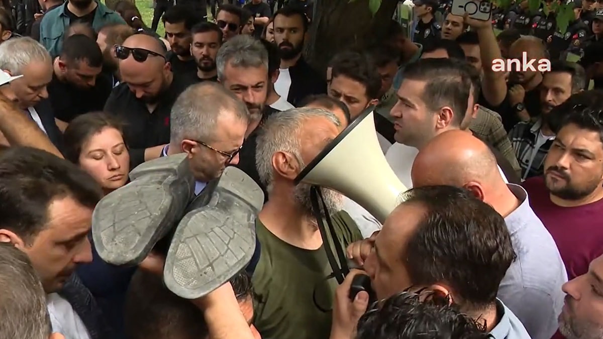 Fernas işçilerine polis engeli