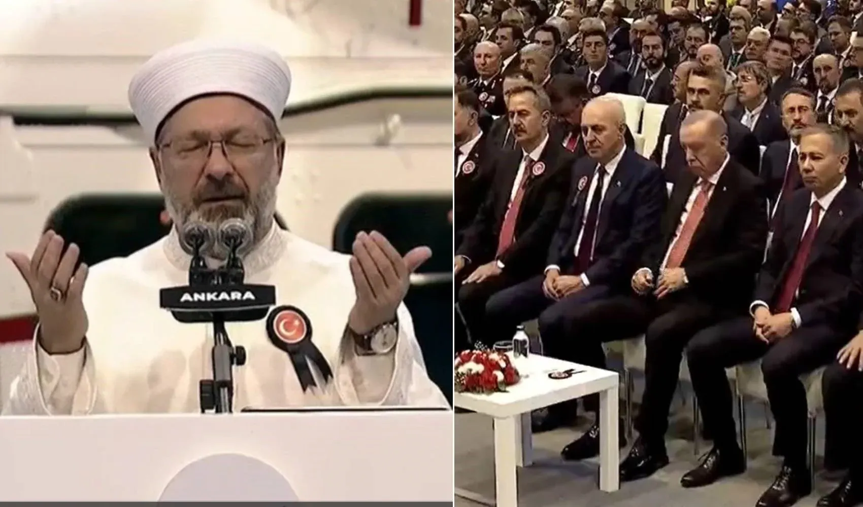 Erbaş dua sırasında ne Cumhuriyet Bayramı'nı ne de Atatürk'ün adını andı...