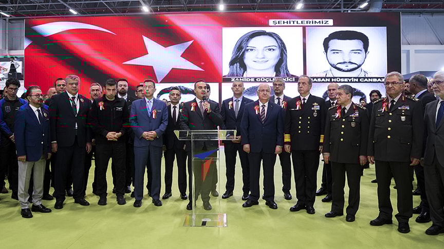 TUSAŞ'a yönelik terör saldırısında şehit olanlar için tören düzenlendi