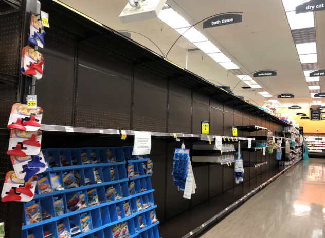 Grev 'tuvalet kağıdını' vurdu, raflar boşaldı